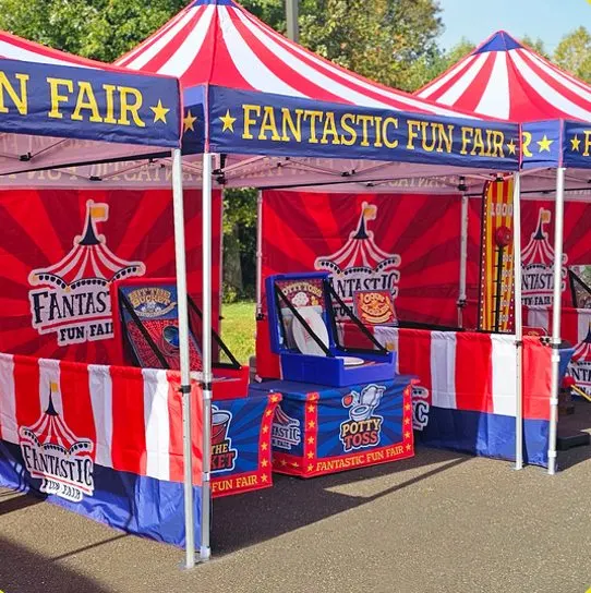 Fantastic Fun Fair carnival game tents